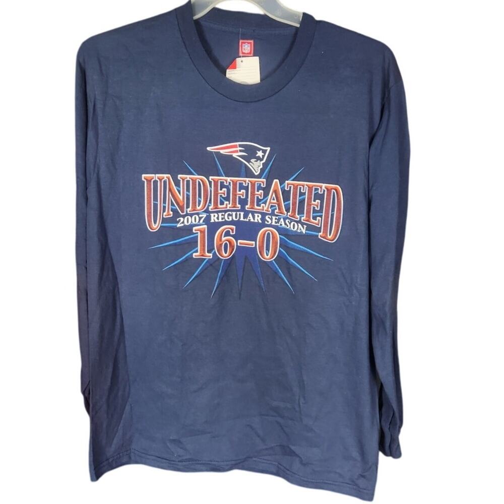 Vintage 2007 New England Patriots Undefeated Long Sleeve NWT men's medium